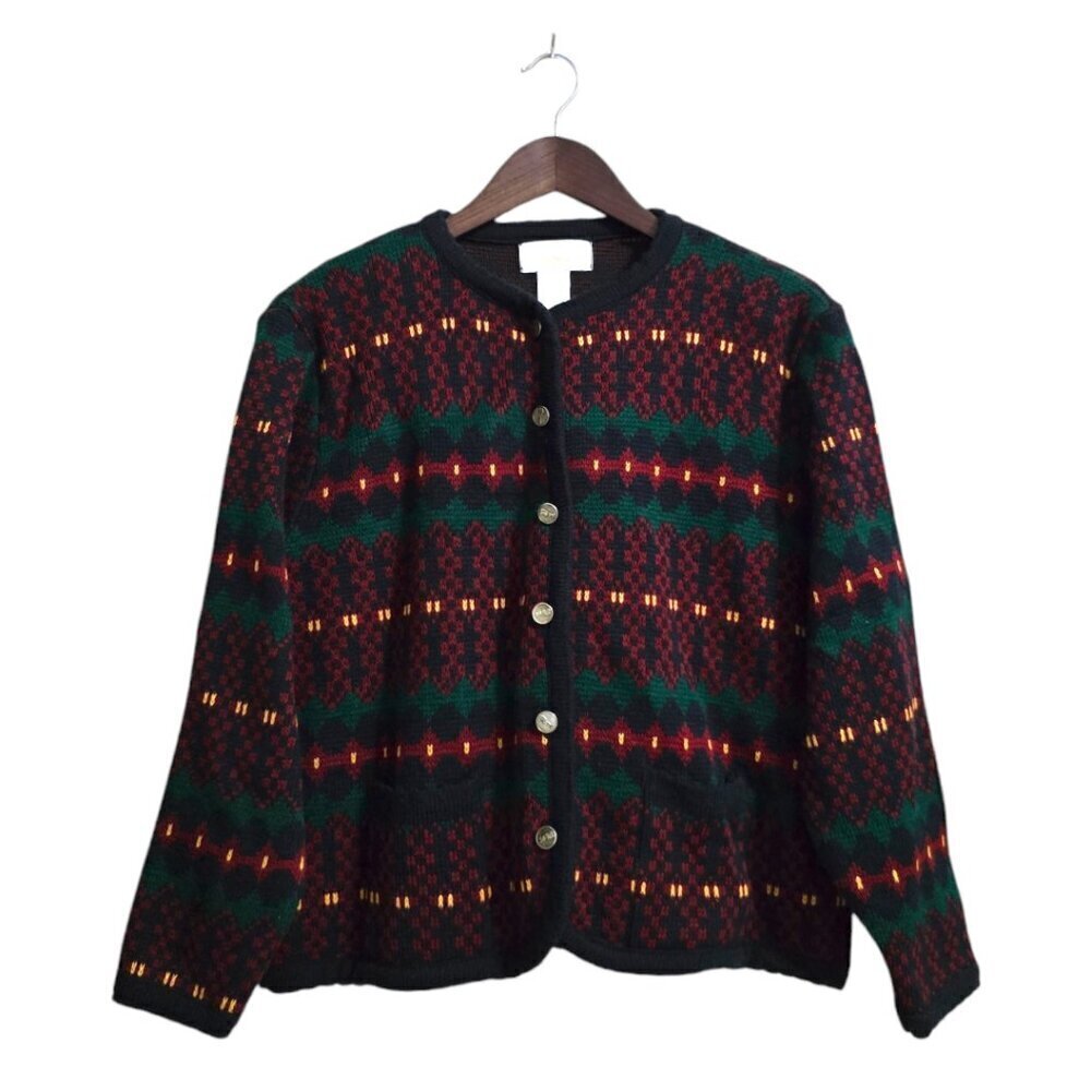 Tally-Ho Vintage Acrylic Knit Sweater Sz S